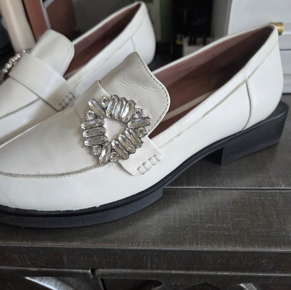 Gianni Bini jeweled black loafers - Picture 8 of 8